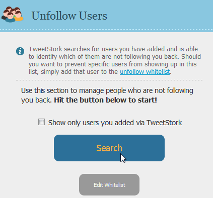 unfollow users